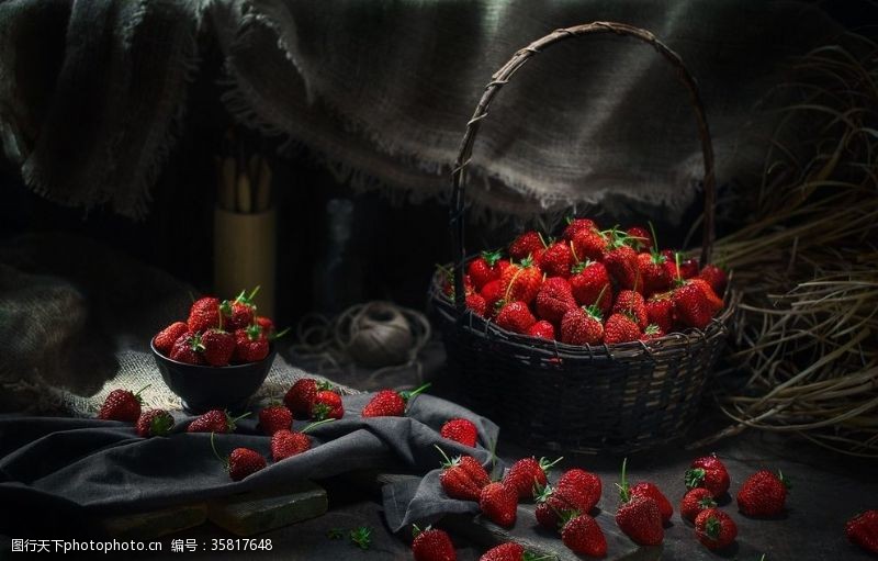 水果背景素材草莓