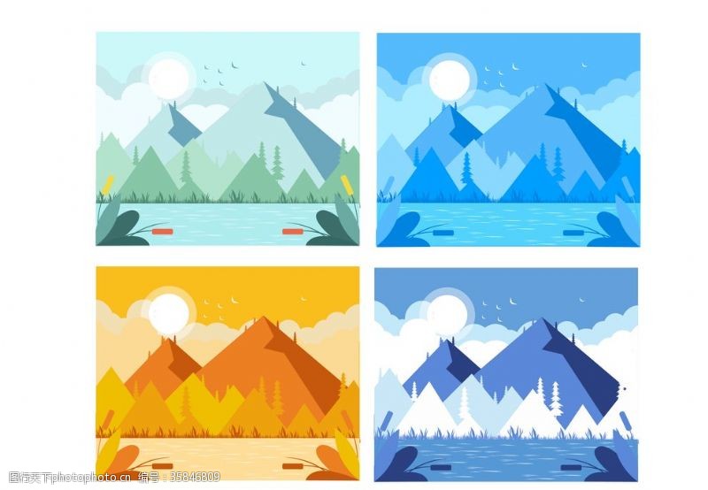 春夏秋冬色彩图片免费下载 春夏秋冬色彩素材 春夏秋冬色彩模板 图行天下素材网