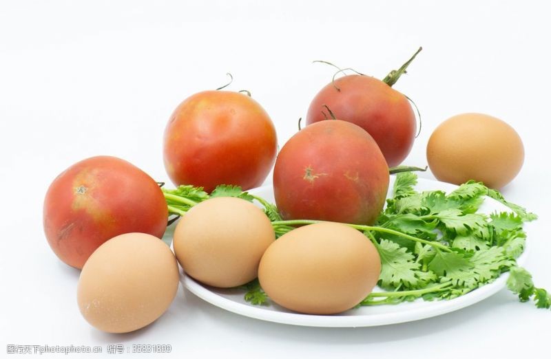 水果背景素材西红柿鸡蛋