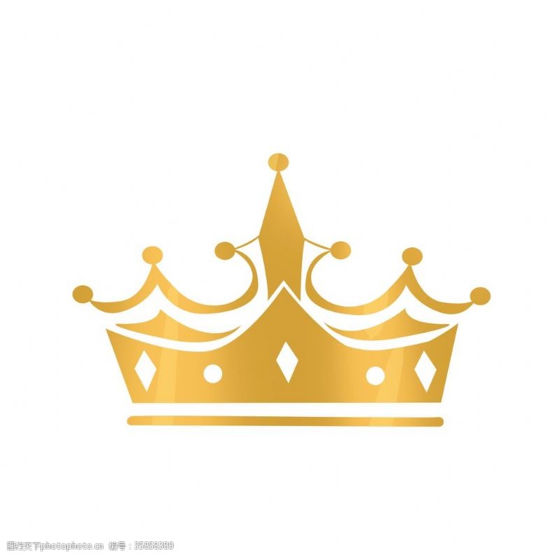 尊享卡欧式金色菱形皇冠