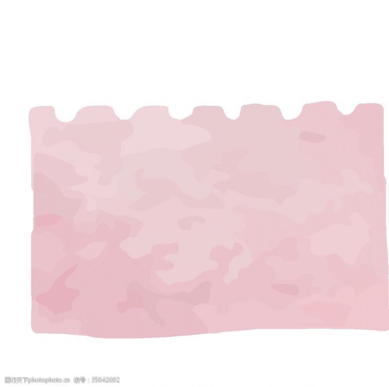 粉色价签矢量水彩标签元素