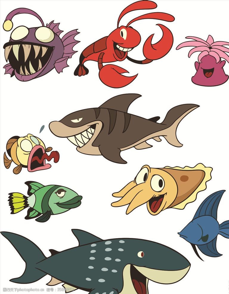 鱼类海底动物