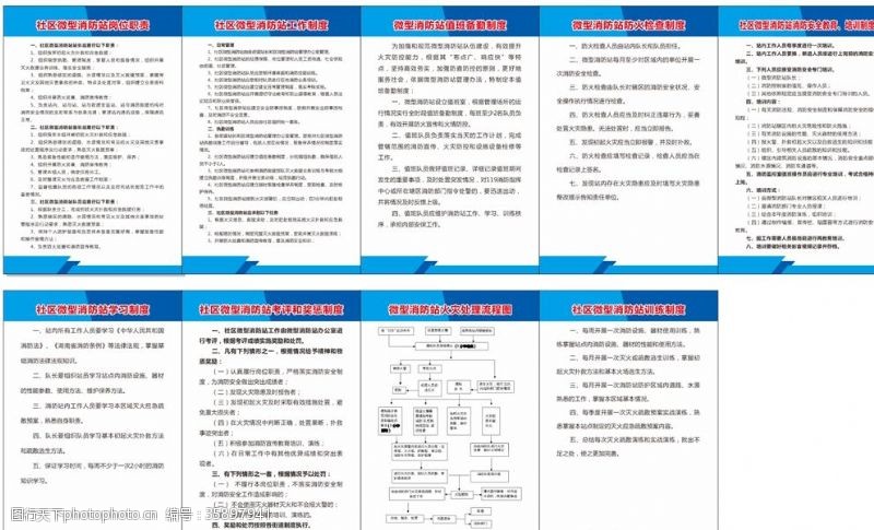 微型消防站制度牌