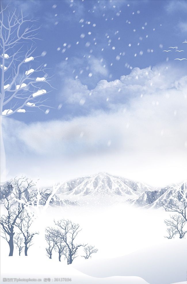 冬天下雪背景图片免费下载 冬天下雪背景素材 冬天下雪背景模板 图行天下素材网