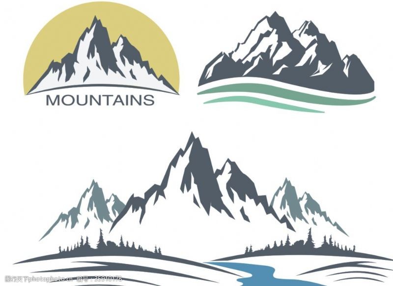 山峰logo图片免费下载 山峰logo素材 山峰logo模板 图行天下素材网