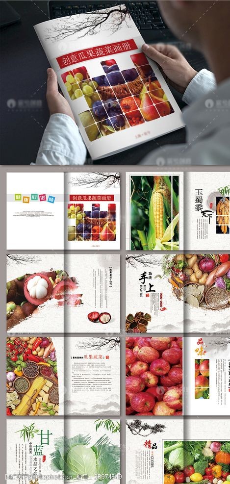 产品画册封面瓜果蔬菜画册