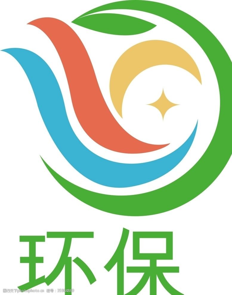 美容美发学院环保logo
