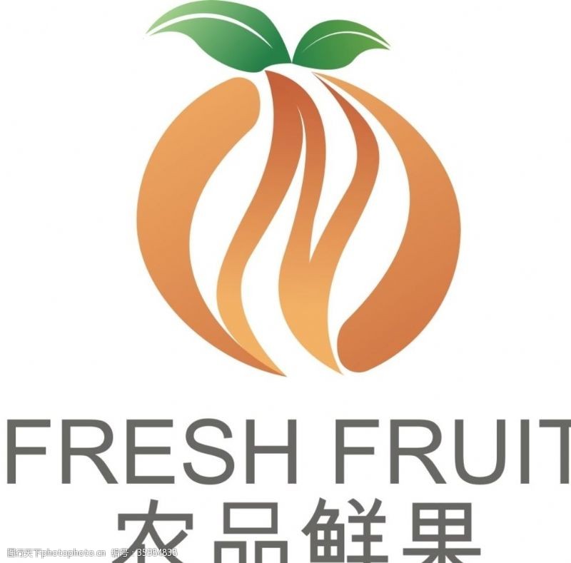 美容美发学院水果店logo