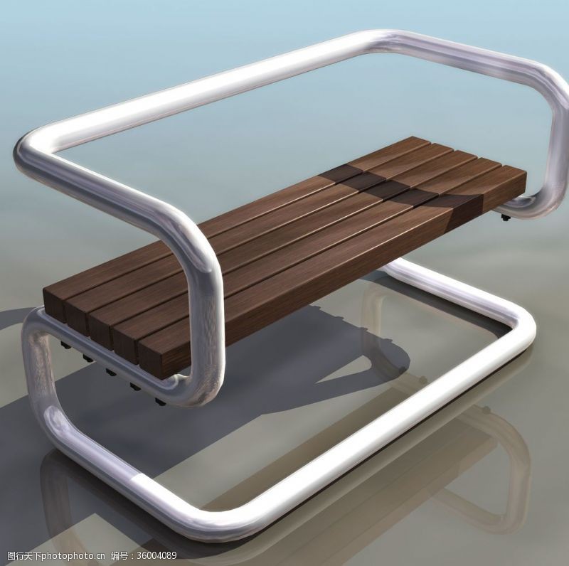 休闲躺椅设施器材模型效果图