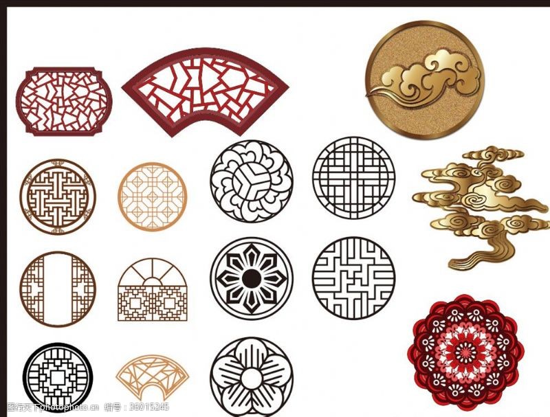 中国古图案中国传统图案花纹