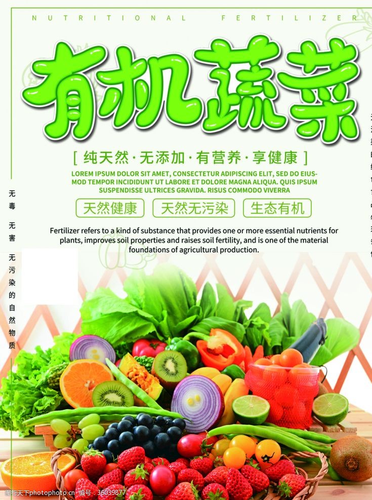 水果宣传手册有机蔬菜