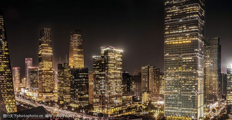 地灯北京城市繁华