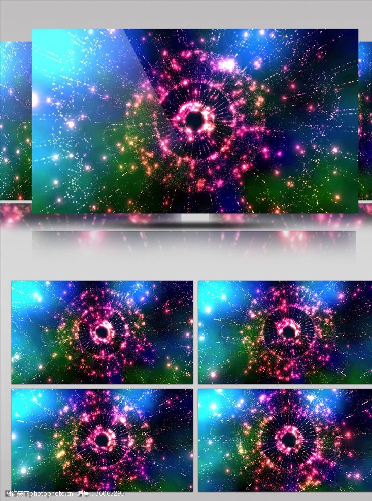 网页flash炫彩紫色粒子宇宙星系浪漫特效