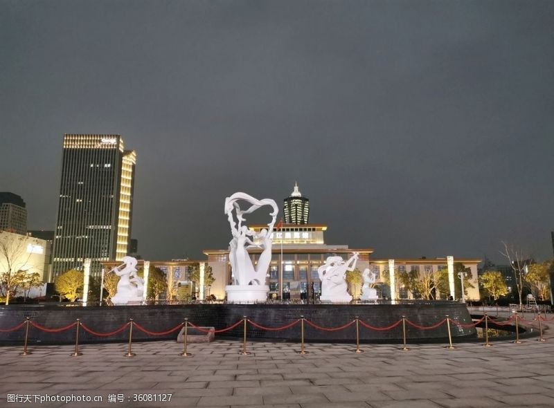 雕塑喷泉杭州武林广场