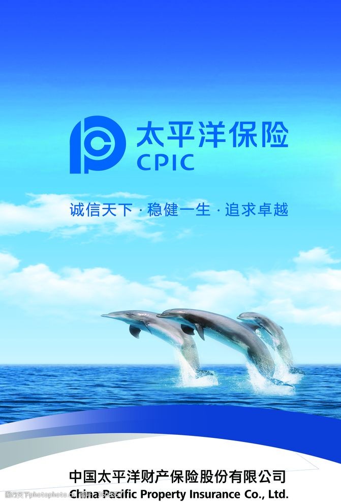 太平洋保险标志小海豚