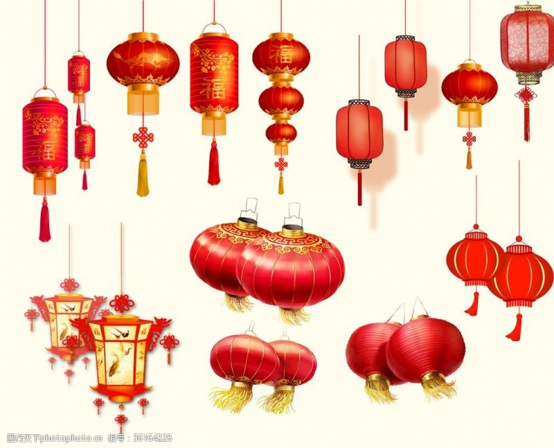 新年素材中国风灯笼