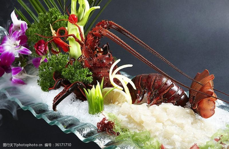 芝士焗大虾龙虾刺身