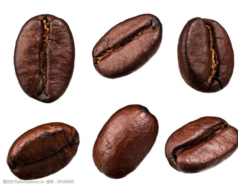 深褐色咖啡豆