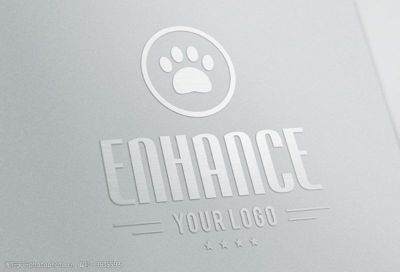 高档样机猫爪logo设计效果图