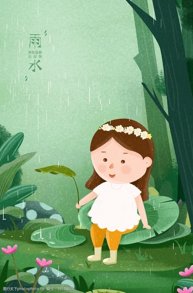 中国传统农历24时节雨水节气