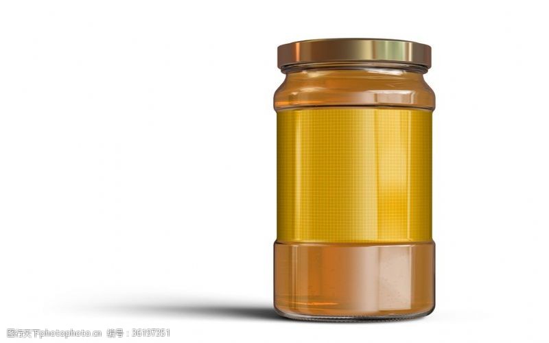 玻璃瓶罐头玻璃罐密封罐果酱罐包装效果样机