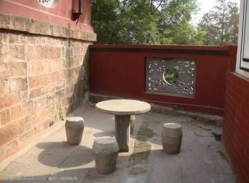 公园景观石桌石凳