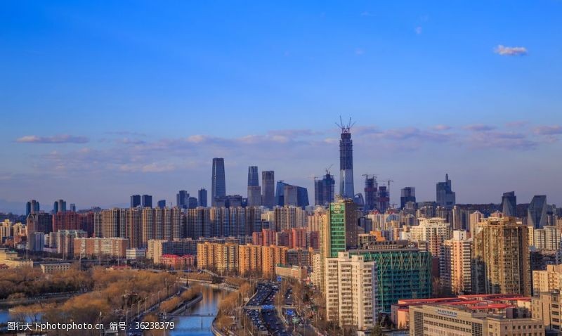 公园景观北京城爬楼俯瞰