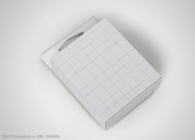 宝箱图案3C电子产品纸盒包装效果图样机