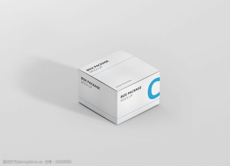 礼品盒3C电子产品纸盒包装效果图样机