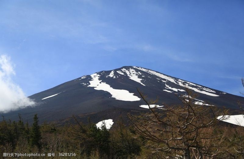 名胜地理美丽的富士山