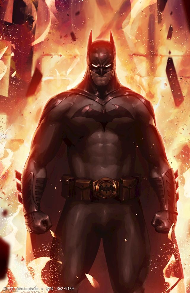 正义联盟DC漫画超级英雄蝙蝠侠CG形象