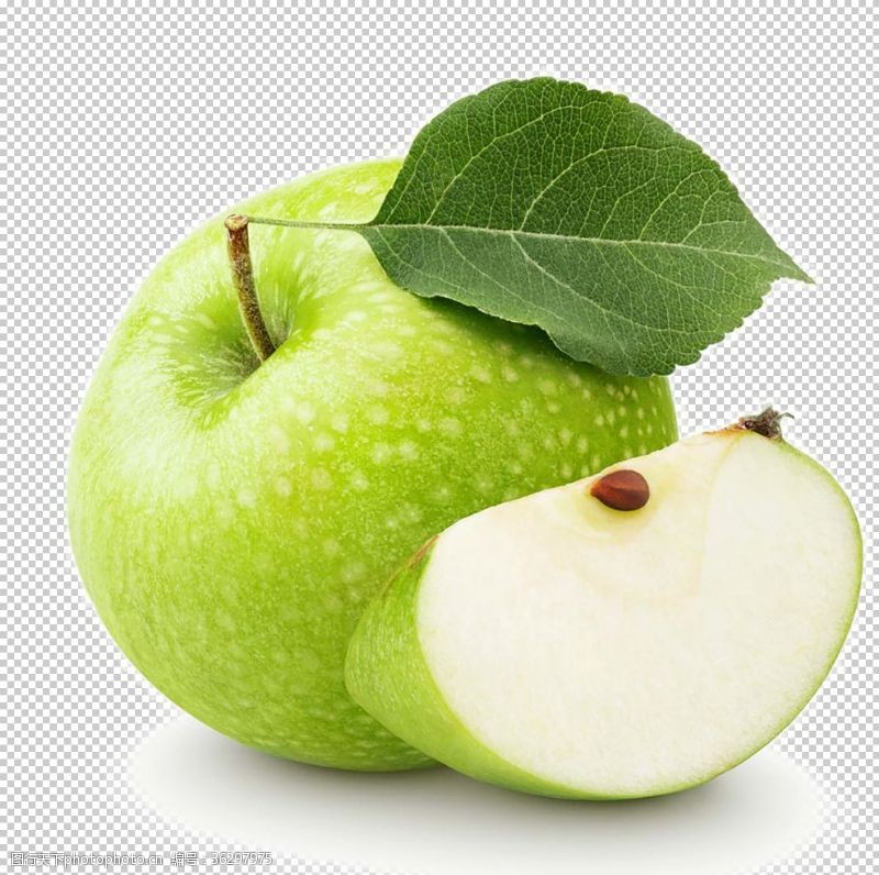 水果挂画青苹果