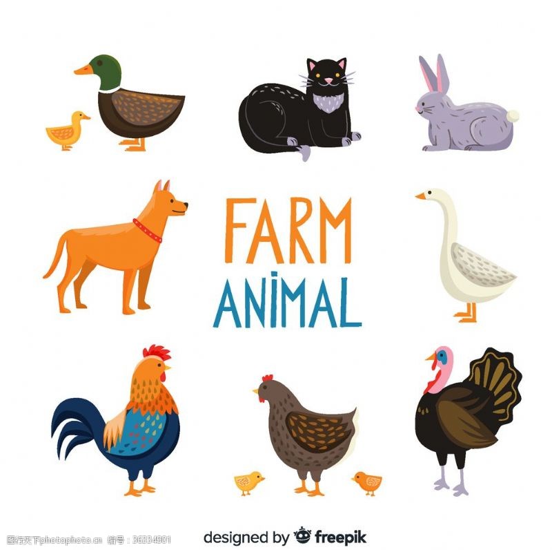 9款可爱农场动物