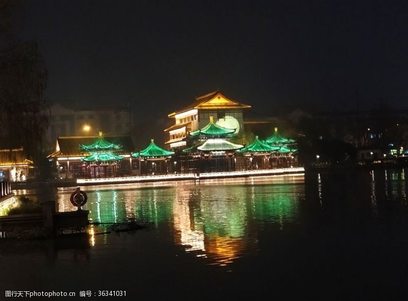 宜居通南通濠河夜景