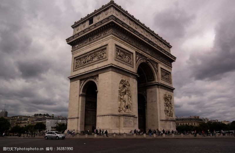 法国著名建筑法国巴黎凯旋门