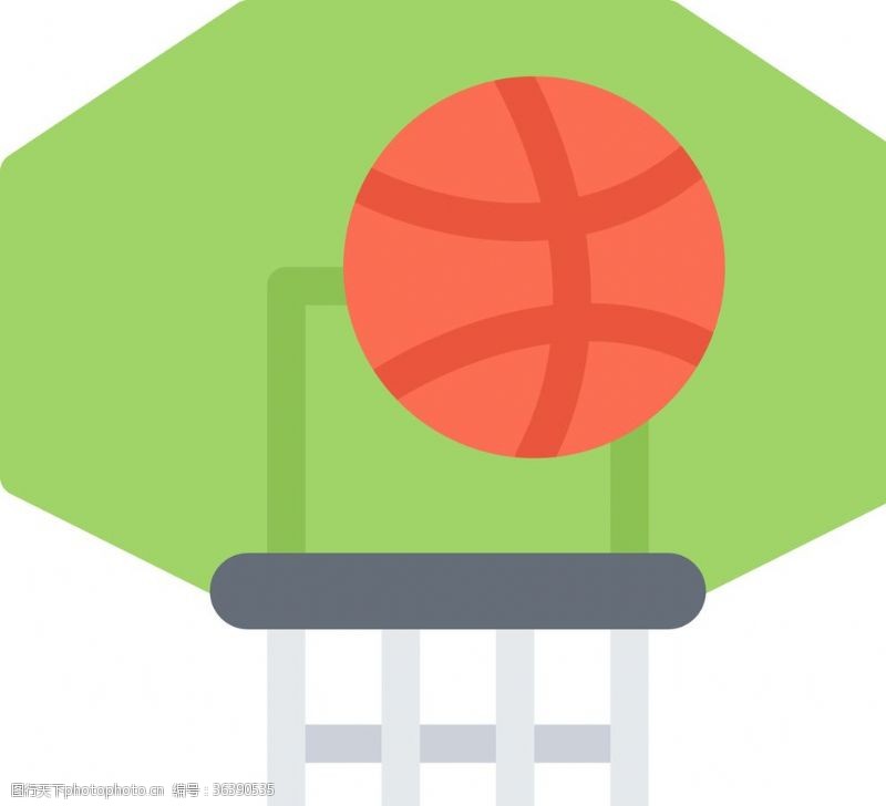 格斗游戏篮球框UI标识标志