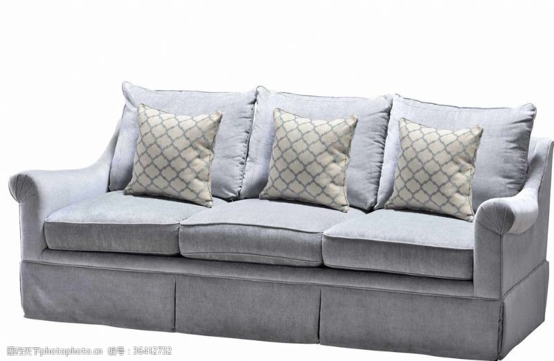 床头灰色背景沙发组合沙发