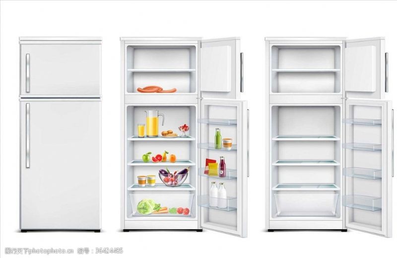 卡通厨房用具冰箱