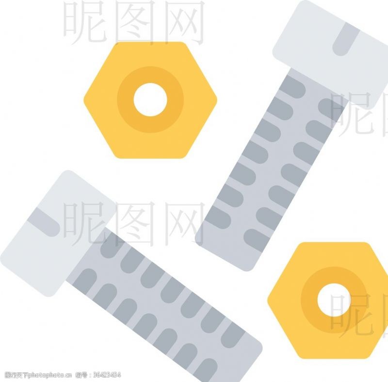 矢量交通红绿灯螺丝螺帽UI标识标志