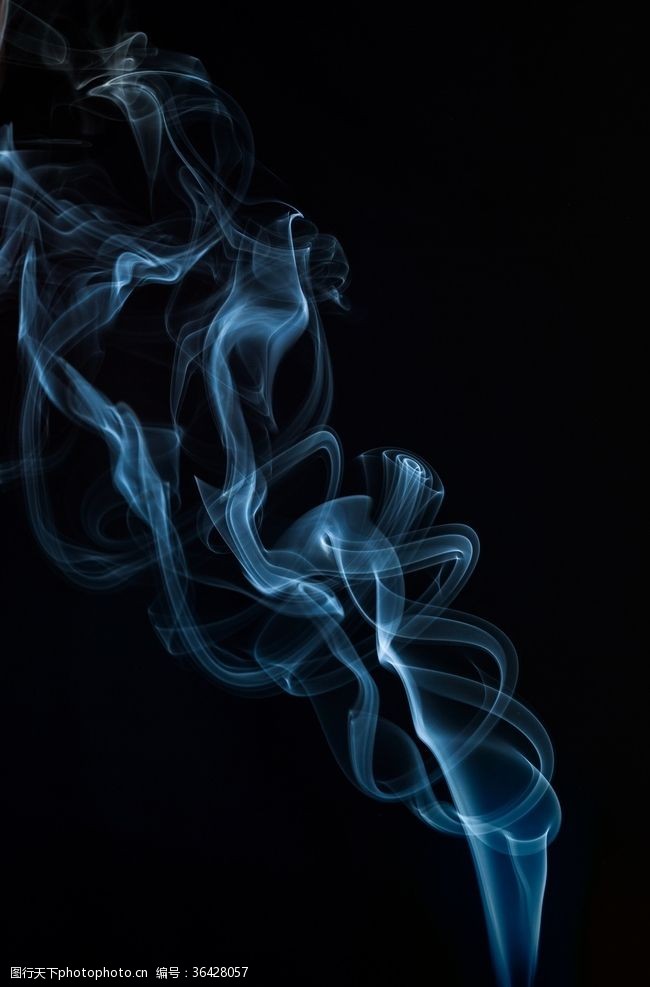妖娆蓝色烟雾