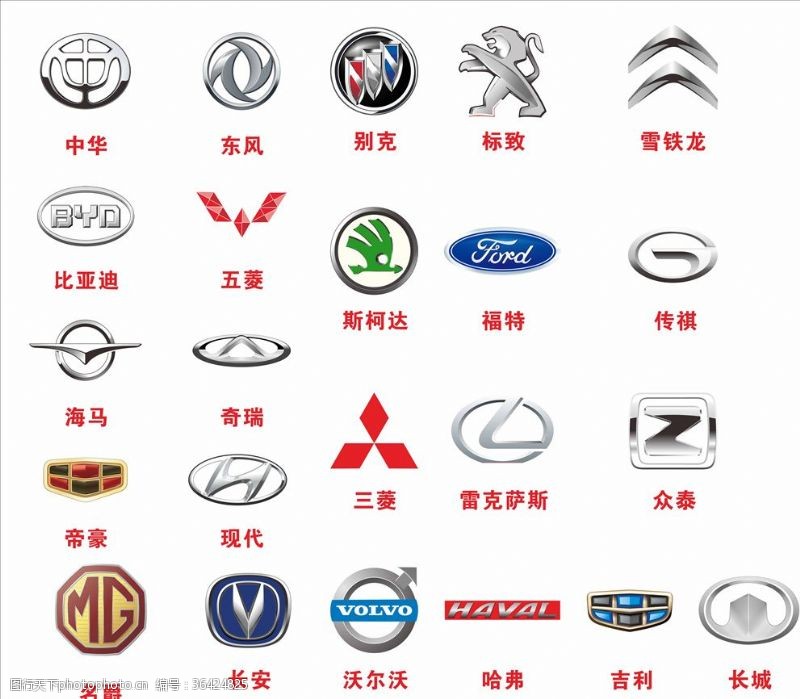 奇瑞汽车汽车标志汽车logo