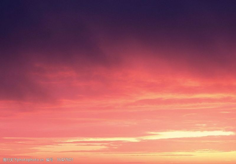 大海黄昏日落美景天空