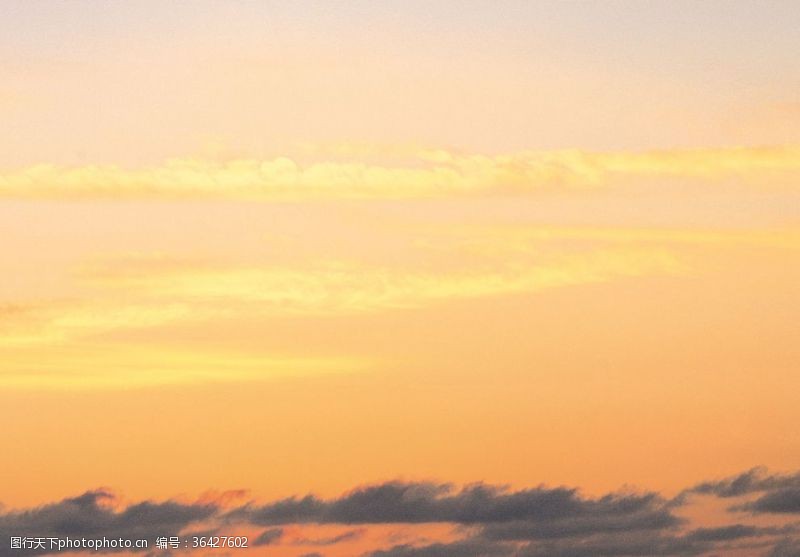 大海黄昏日落美景天空