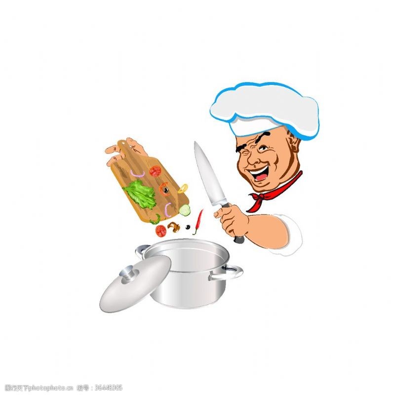 厨师卡通人物卡通厨师素材