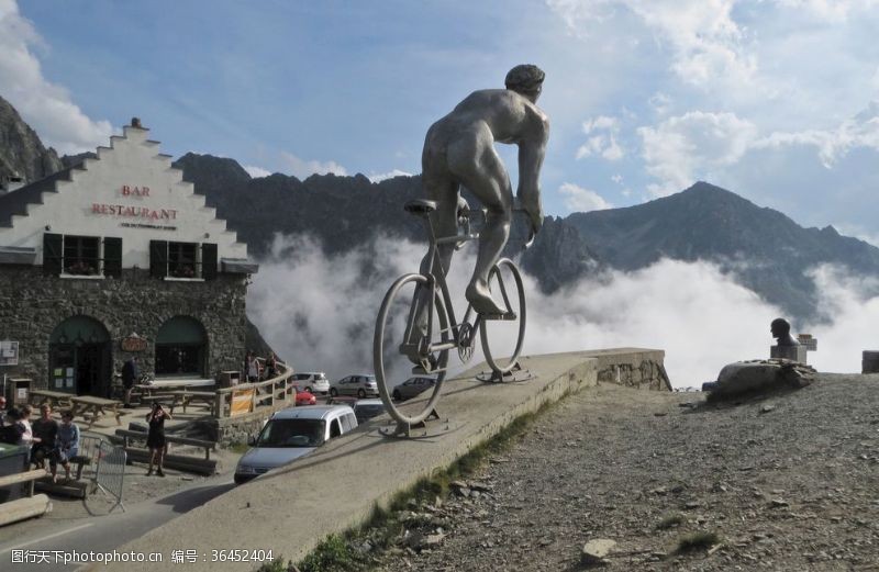 自行车比赛比利牛斯环法自行车赛雕塑