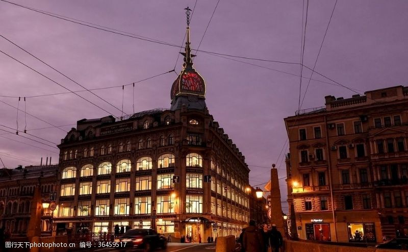 豌豆壁纸俄罗斯圣彼得堡晚上照明桥