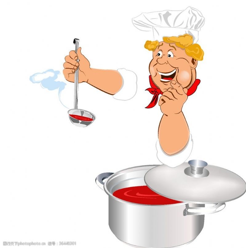厨师卡通人物卡通厨师素材