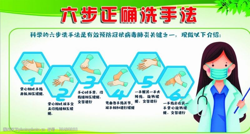 呼吸综合征六步正确洗手法
