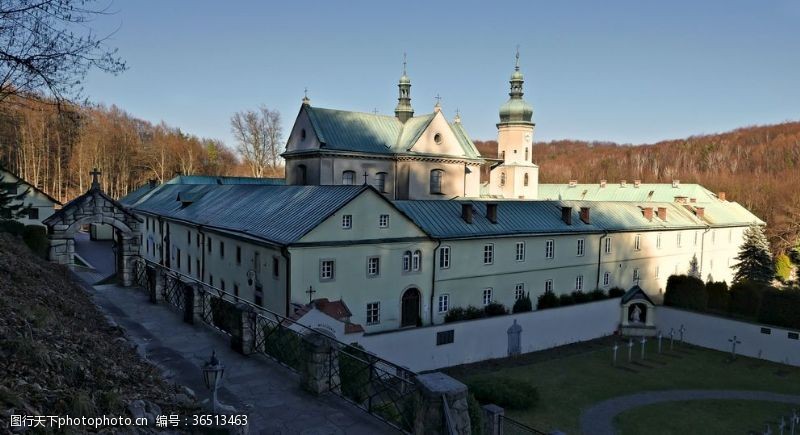 墓道修道院教堂房屋建设波兰