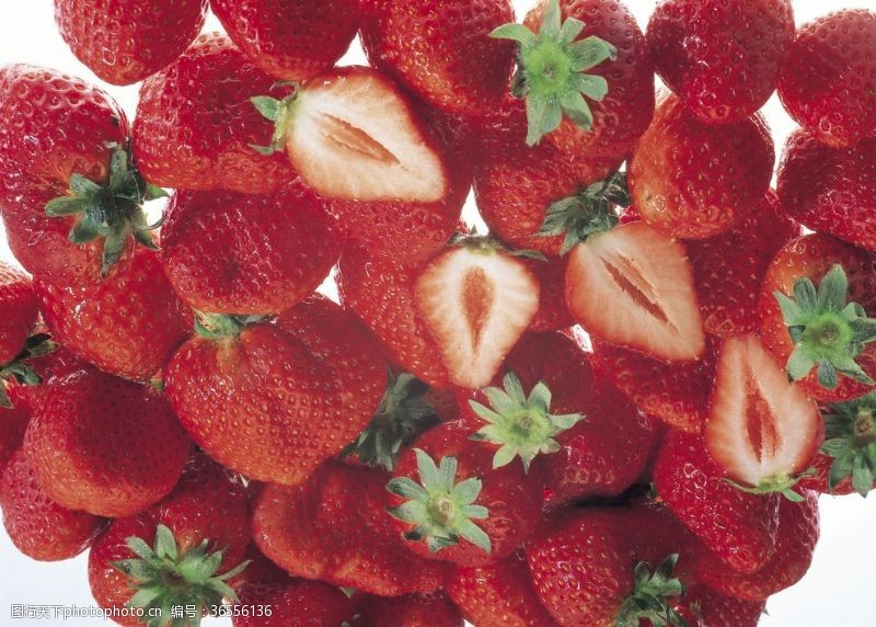 牛奶标签草莓蓝莓红色草莓奶油草莓